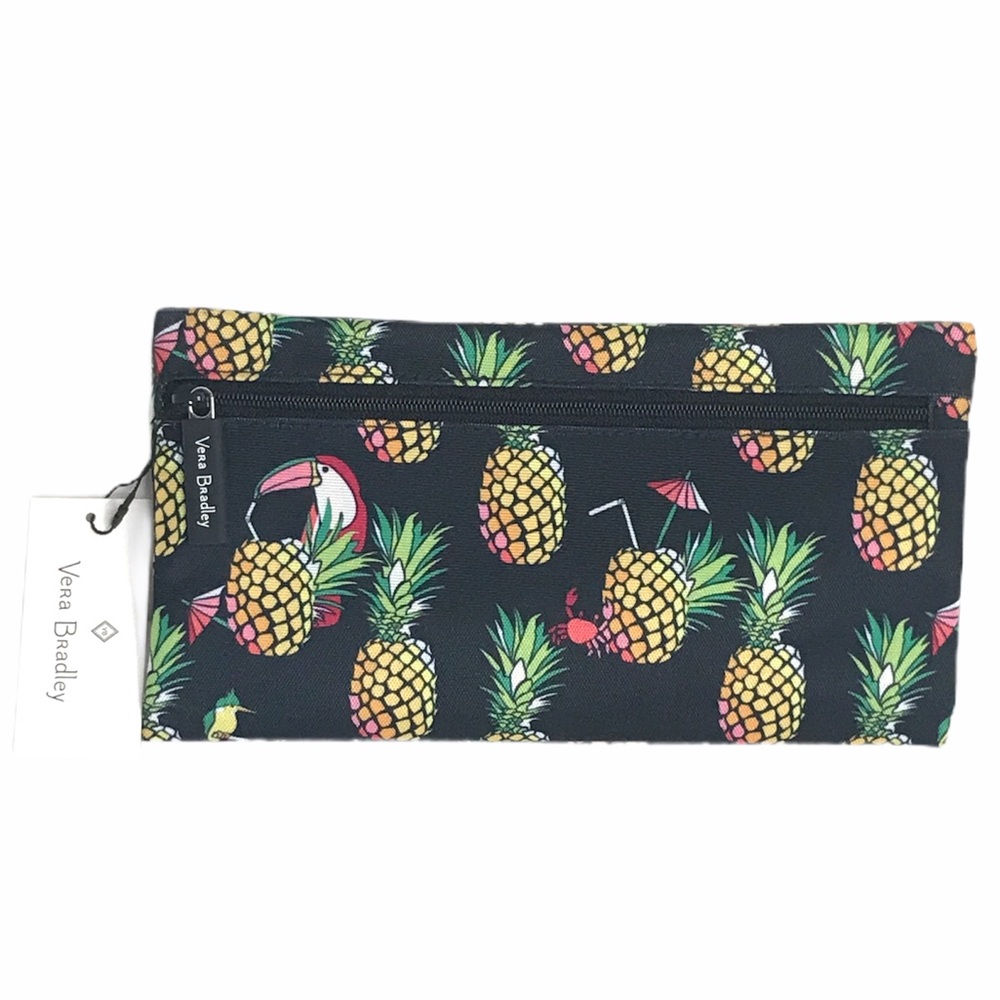 Vera Bradley Lighten Up Pencil Pouch Toucan Party